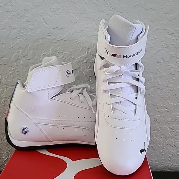 NWBT Puma MMS Neo Cat White BMW Motorsports Mids Sneakers Size: 11 - Picture 7 of 9
